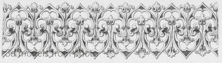 Фризы (FRIESE_0777 -  | 3D model 3DSMAX / OBJ / STL) 3D модель для ЧПУ станка